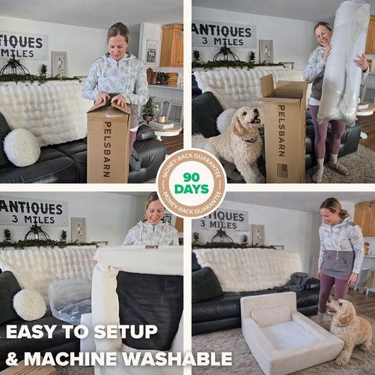 The Real Dog Bed + Free Calming Blanket