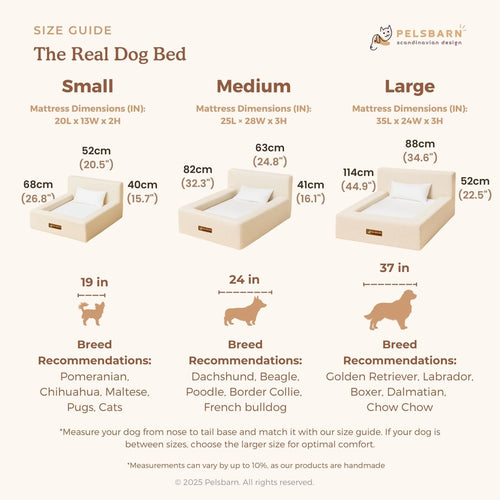 The Real Dog Bed + Free Calming Blanket
